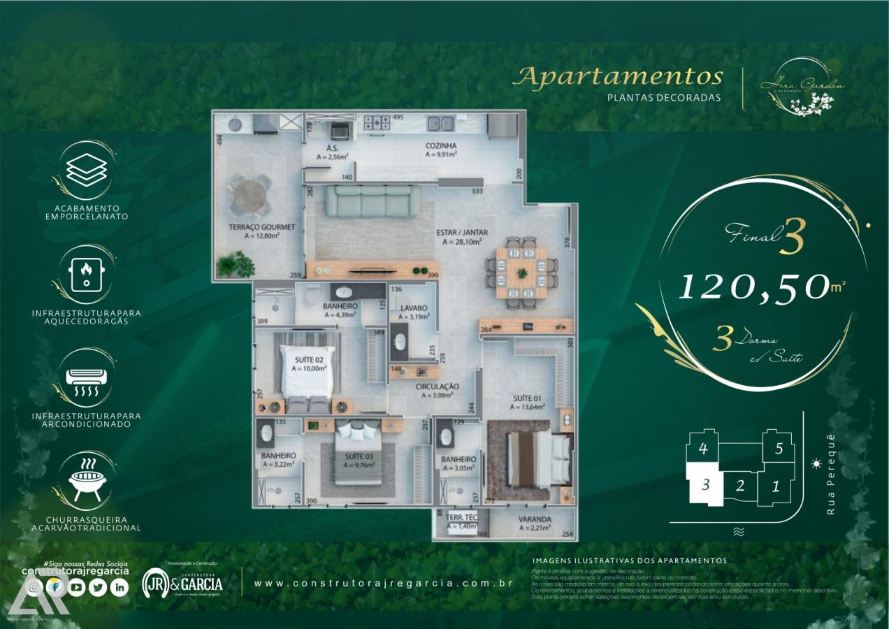 Apartamento à venda com 3 quartos, 120m² - Foto 19